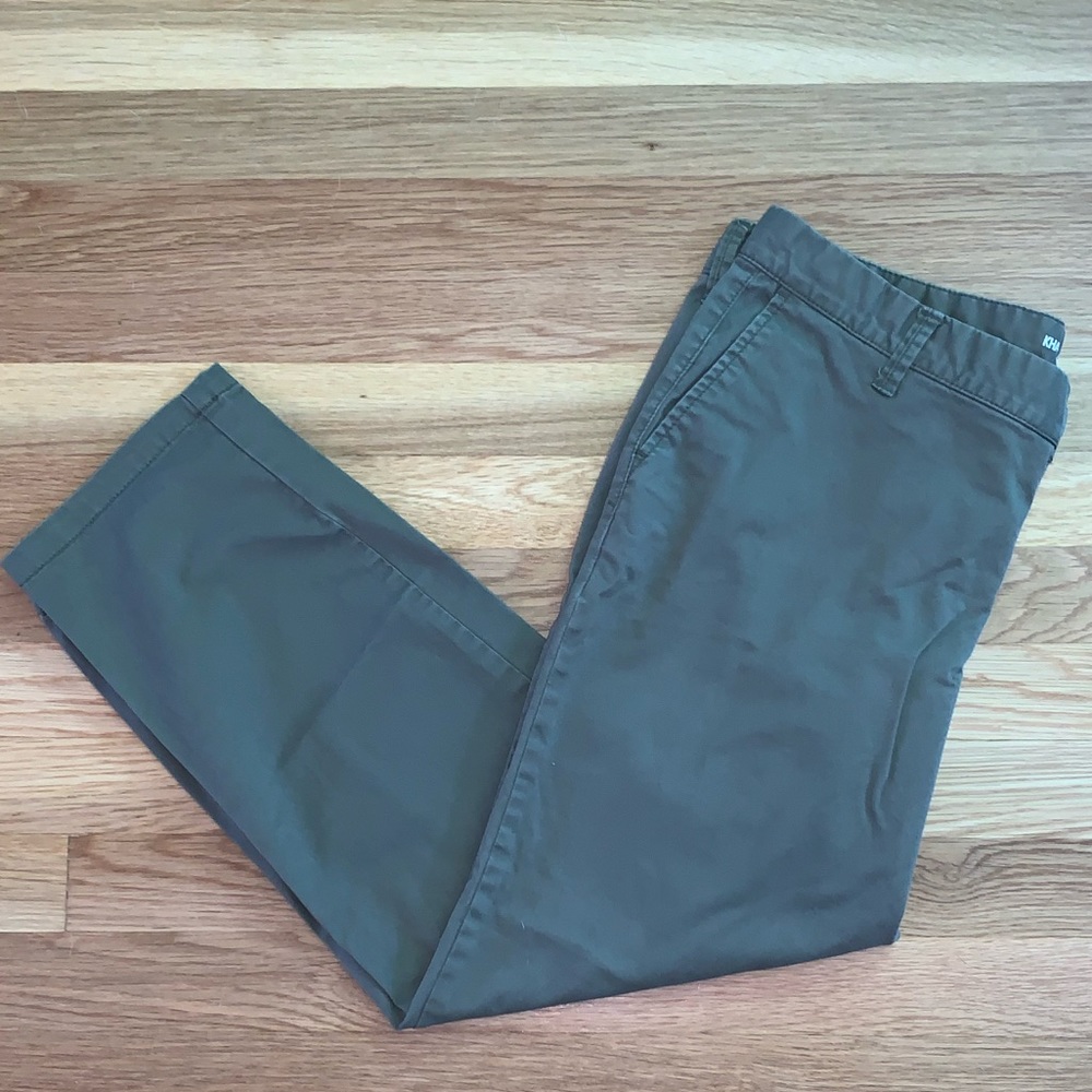 GAP skinny boyfriend khakis (olive green)